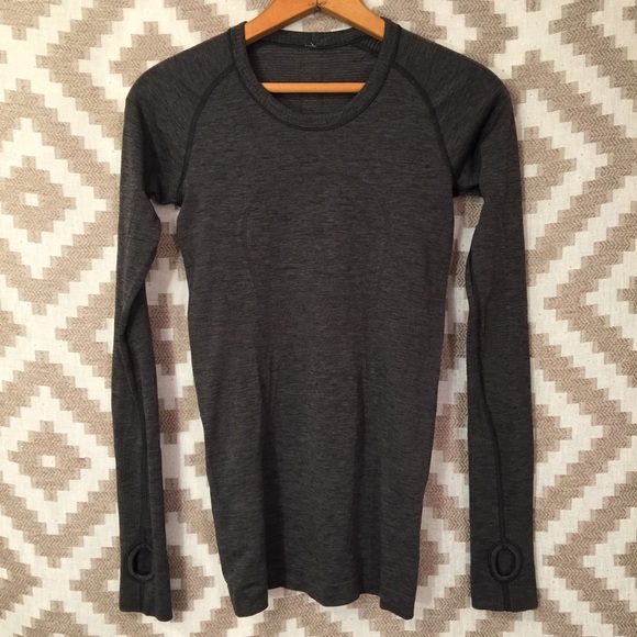 lululemon athletica Tops - Lululemon Long Sleeve Swiftly Tech Dark Gray